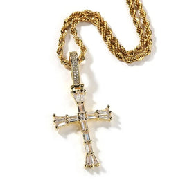 Jeweled Cross | Gold Plated