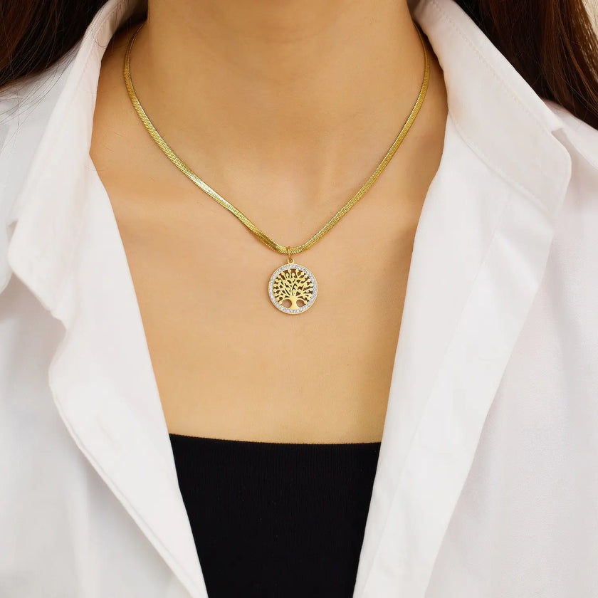 Tree of Life Necklace | 18k Gold Plated