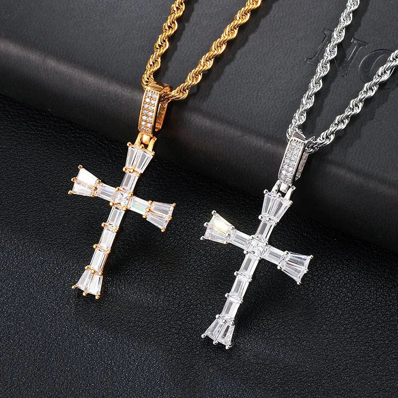 Jeweled Cross | Gold Plated